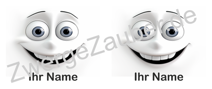 Personalisierte Tasse mit 3D-Gesicht & Namen – Witziges Geschenk für Kollegen