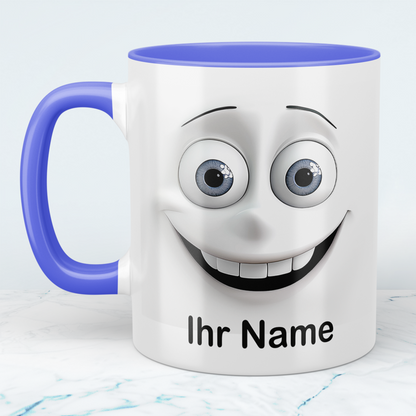 Personalisierte Tasse mit 3D-Gesicht & Namen – Witziges Geschenk für Kollegen