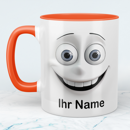 Personalisierte Tasse mit 3D-Gesicht & Namen – Witziges Geschenk für Kollegen