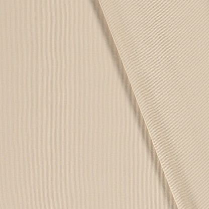 Rib Jersey Stoff Uni Beige 0,5m