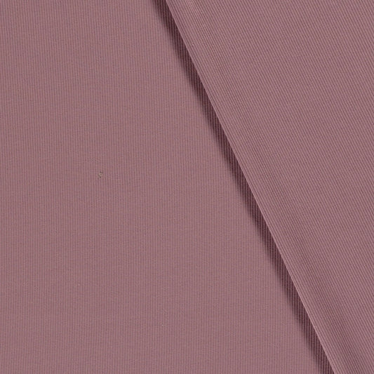 Rib Jersey Stoff Uni Mauve 0,5m