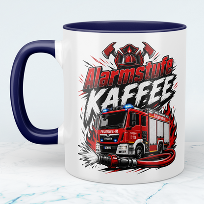 Feuerwehrtasse "Alarmstufe Kaffee" – Geschenk für Feuerwehrleute