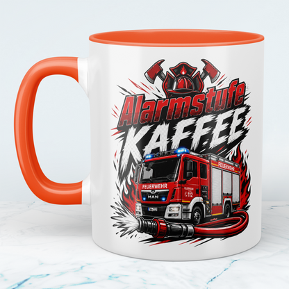 Feuerwehrtasse "Alarmstufe Kaffee" – Geschenk für Feuerwehrleute