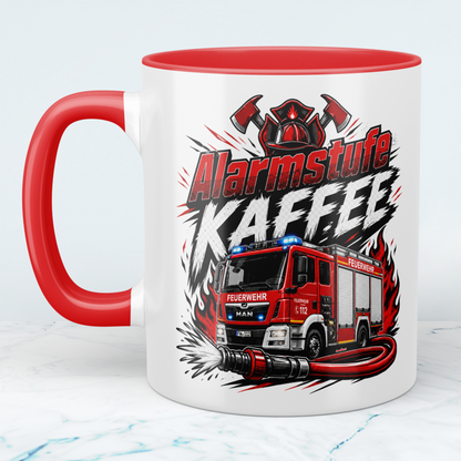 Feuerwehrtasse "Alarmstufe Kaffee" – Geschenk für Feuerwehrleute