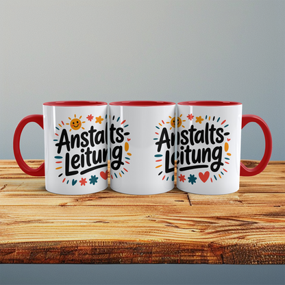 Witzige Kaffeetasse für die Anstaltsleitung – Humorvoller Bürobegleiter für Arbeitskollegen!