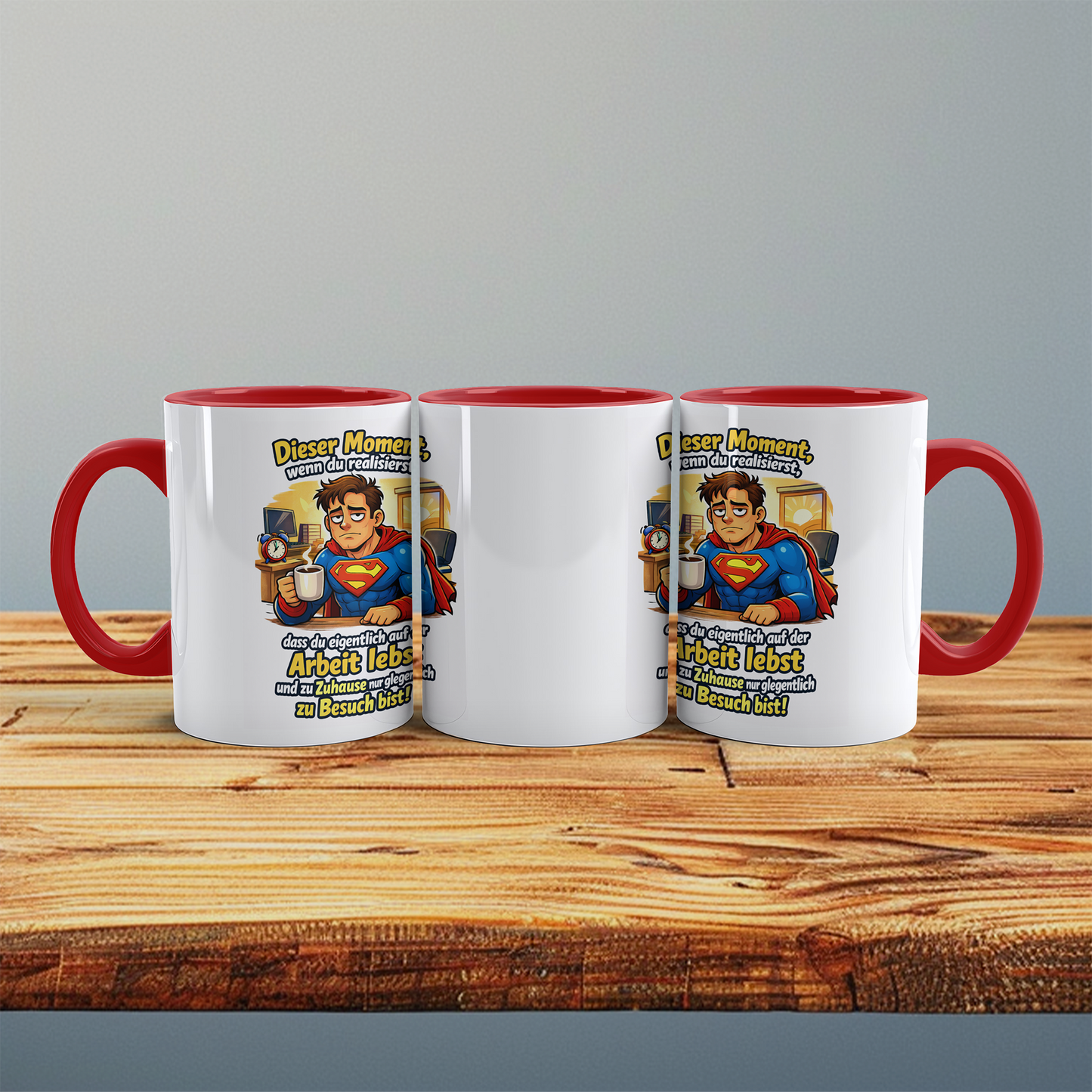 Lustige Tasse Arbeit – Dieser Moment wenn du realisierst, dass du nur auf der Arbeit lebst | Kollegen Geschenk
