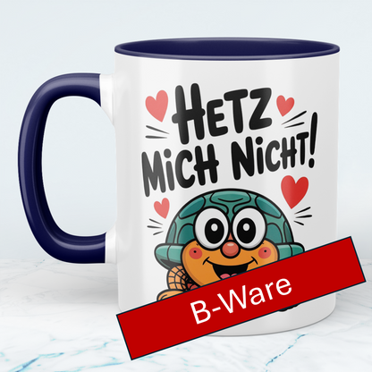 B-Ware: Kaffeebecher „Hetz mich nicht!“ – Humorvolles Geschenk für Kollegen & Arbeitsfreunde