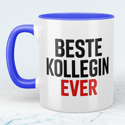 Kaffeetasse „Beste Kollegin ever“ – Geschenkidee für Kollegin Büro & Arbeit