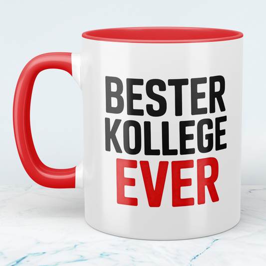 Kaffeetasse „Bester Kollege ever“ – Geschenkidee für Kollegen Büro & Arbeit