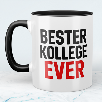 Kaffeetasse „Bester Kollege ever“ – Geschenkidee für Kollegen Büro & Arbeit