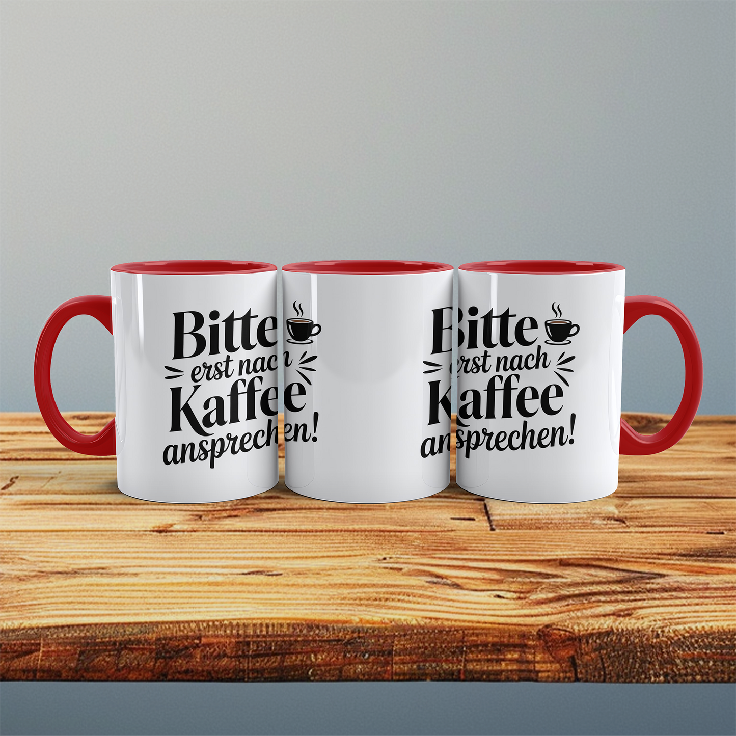 Lustige Kaffeetasse „Bitte erst nach Kaffee ansprechen“ – Witziger Becher mit Cartoon für Kaffee Liebhaber