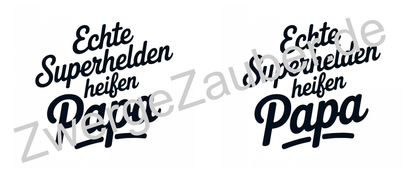 Einzigartige Tasse für Väter – Echte Superhelden heißen Papa – Ideal als Geschenk!