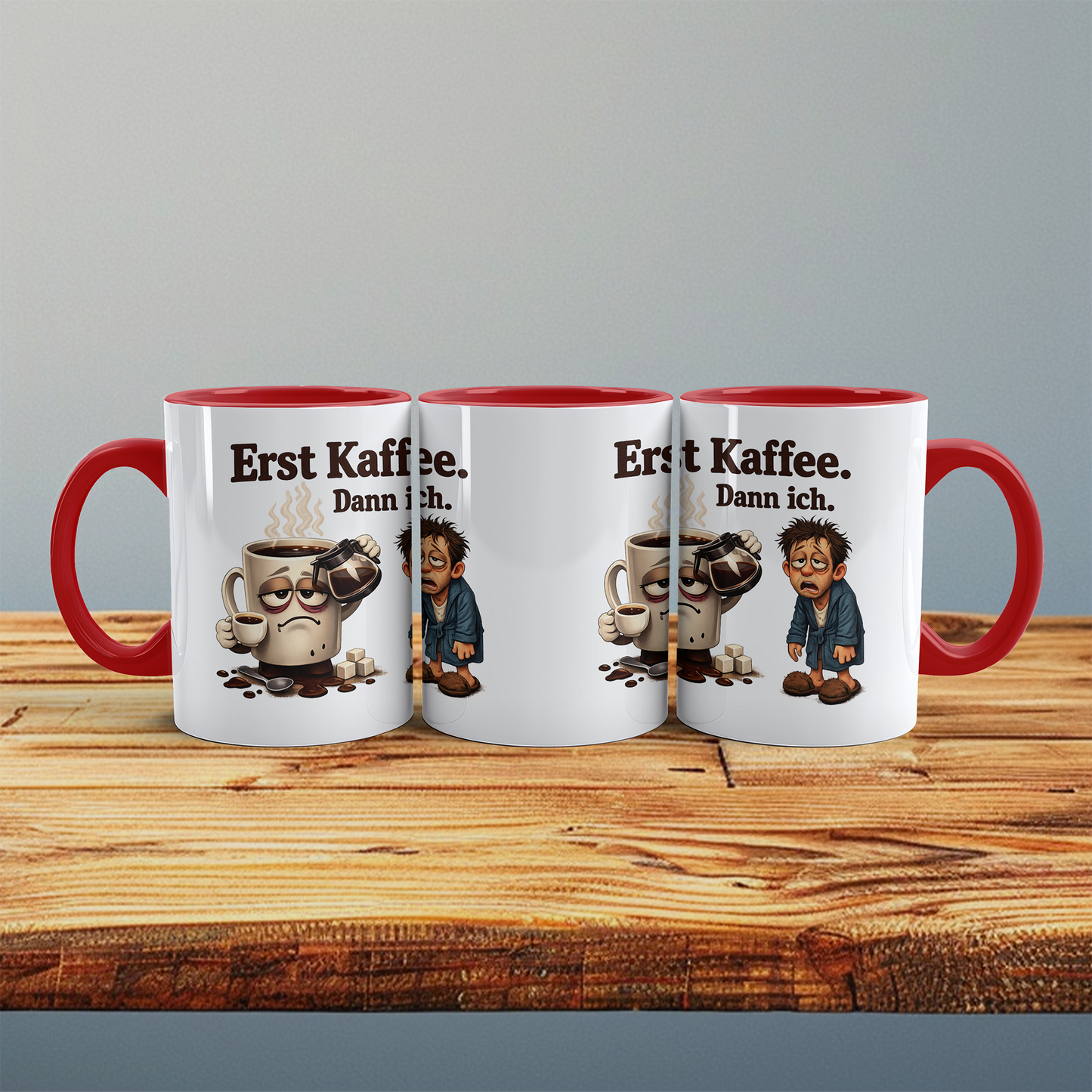 Kaffee Spruch Tasse „Erst Kaffee Dann Ich“ – Geschenk für Kaffeeliebhaber