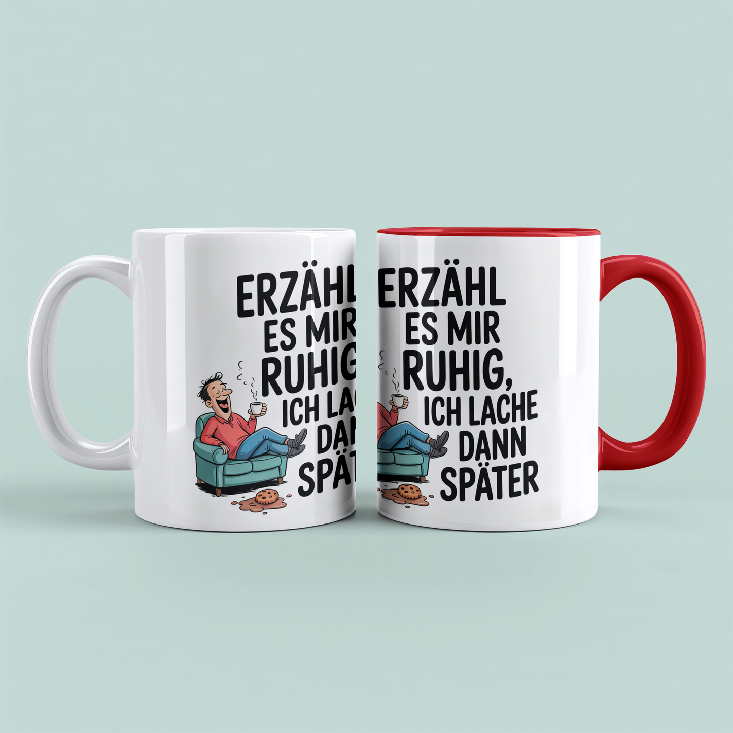 Lachmuskeln anregen: “Erzähl es mir ruhig. Ich lach dann später!” – Humorvolles Geschenk für den Büroalltag