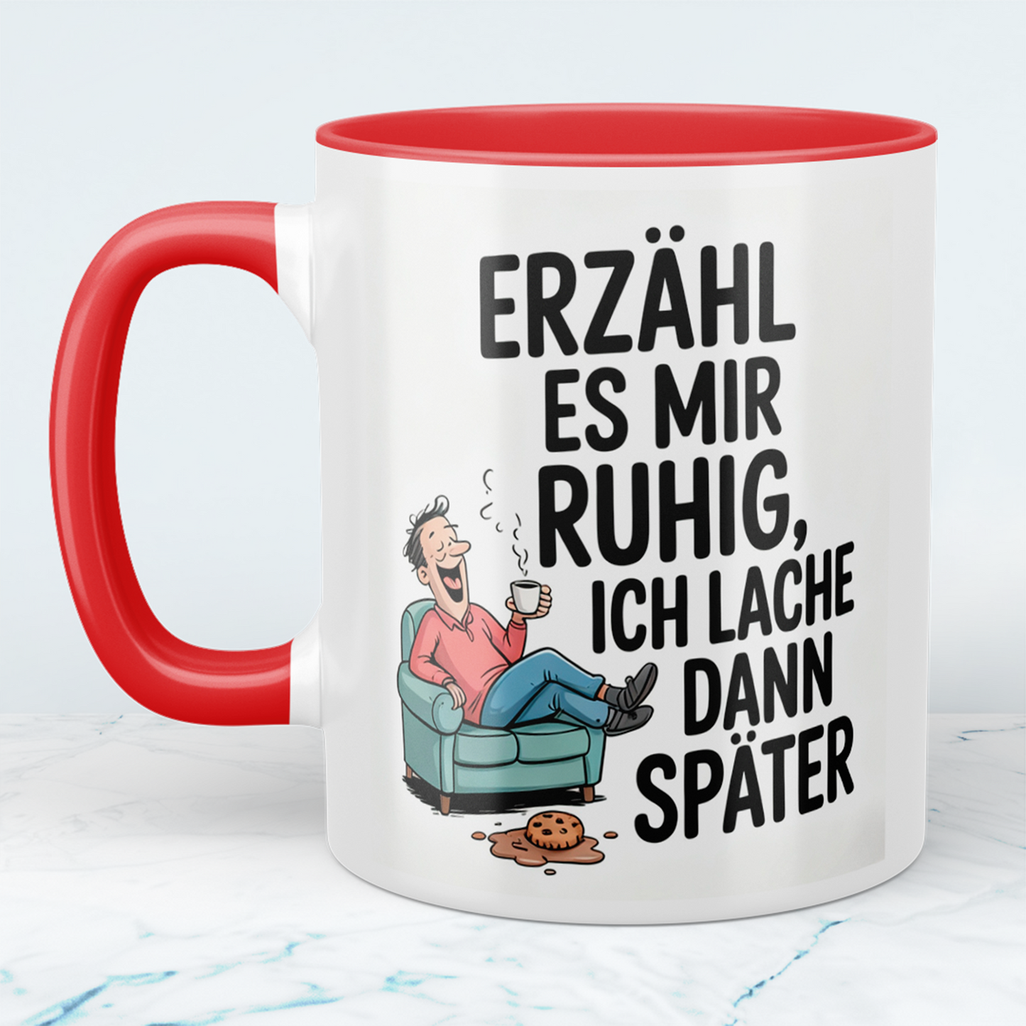 Lachmuskeln anregen: “Erzähl es mir ruhig. Ich lach dann später!” – Humorvolles Geschenk für den Büroalltag