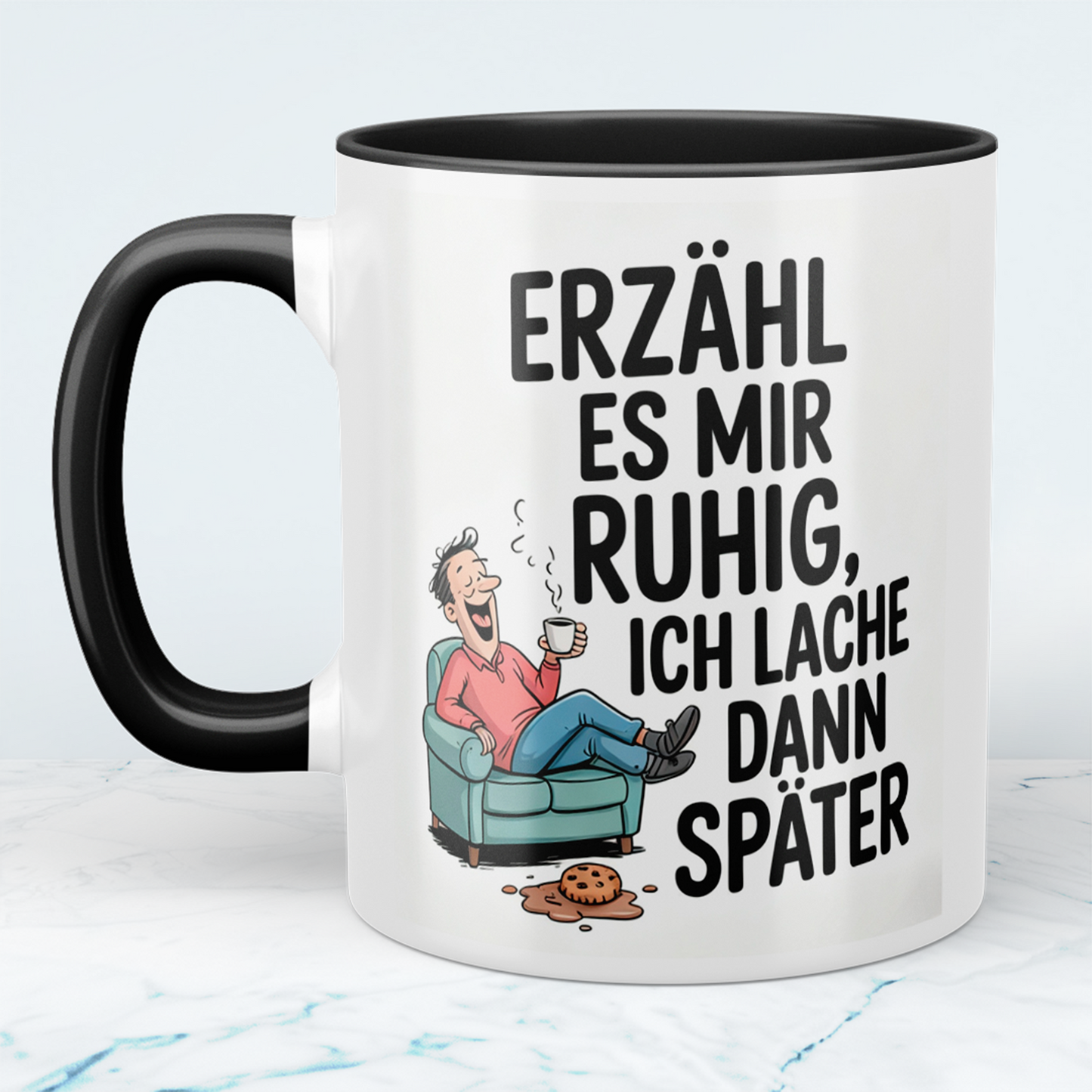 Lachmuskeln anregen: “Erzähl es mir ruhig. Ich lach dann später!” – Humorvolles Geschenk für den Büroalltag