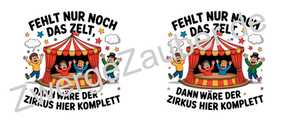 Lustige Tasse – „Fehlt nur noch das Zelt, dann wäre der Zirkus hier komplett“ – Geschenk fürs Büro