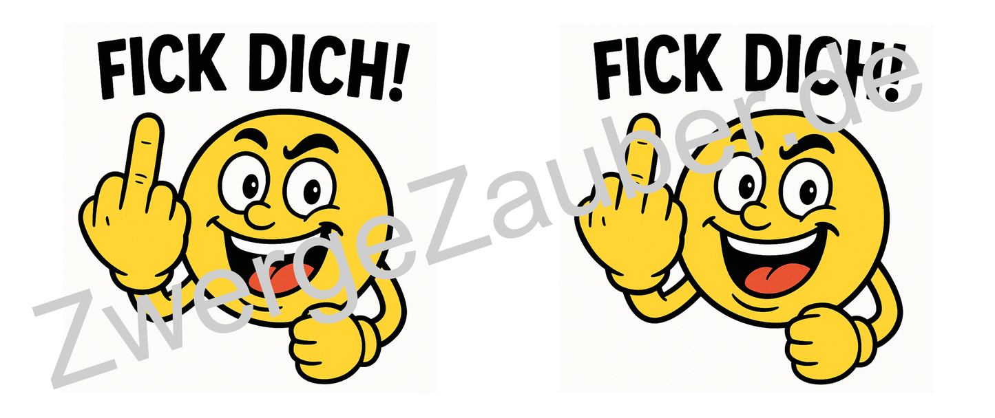 Lustige Tasse mit Spruch „Fick Dich!“ – Freches Geschenk für Arbeit & Freunde
