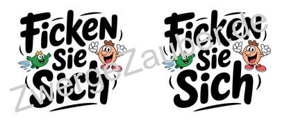 Lustige bedruckte Tasse mit Spruch: Ficken Sie sich! - Perfektes Geschenk für Kollegen und Freunde