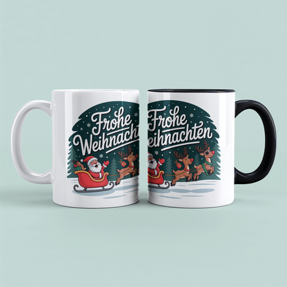 Frohe Weihnachten! Charmante Weihnachtstasse mit festlichem Spruch – das perfekte Geschenk für Groß und Klein!