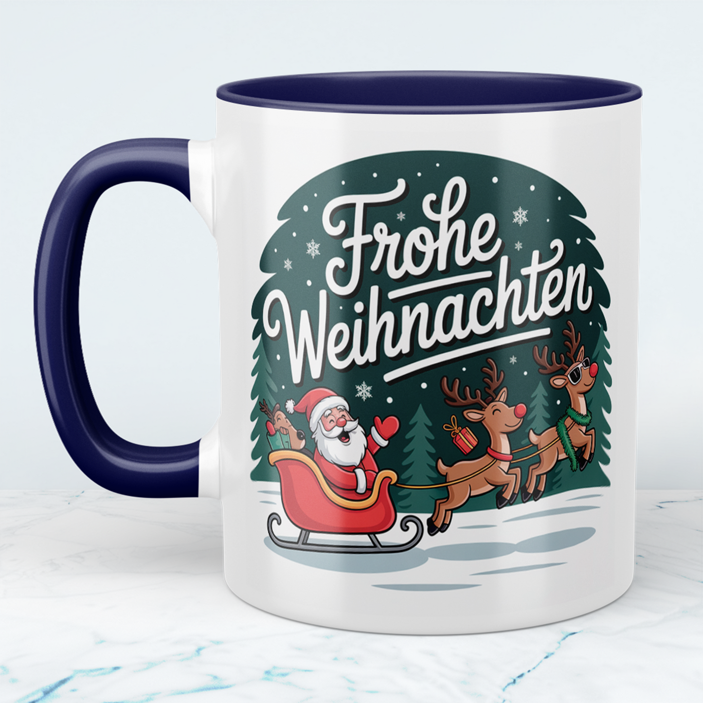 Frohe Weihnachten! Charmante Weihnachtstasse mit festlichem Spruch – das perfekte Geschenk für Groß und Klein!