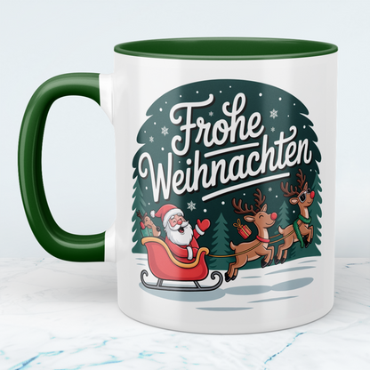 Frohe Weihnachten! Charmante Weihnachtstasse mit festlichem Spruch – das perfekte Geschenk für Groß und Klein!