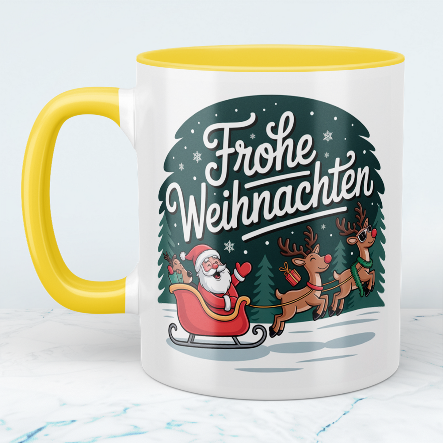 Frohe Weihnachten! Charmante Weihnachtstasse mit festlichem Spruch – das perfekte Geschenk für Groß und Klein!