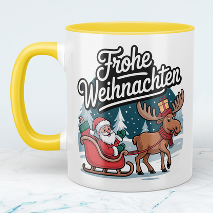 Frohe Weihnachten! Handgemachte Weihnachtstasse mit liebevollem Spruch – perfektes Geschenk für deine Liebsten!
