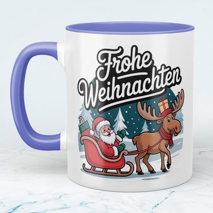 Frohe Weihnachten! Handgemachte Weihnachtstasse mit liebevollem Spruch – perfektes Geschenk für deine Liebsten!