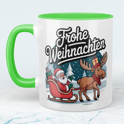 Frohe Weihnachten! Handgemachte Weihnachtstasse mit liebevollem Spruch – perfektes Geschenk für deine Liebsten!