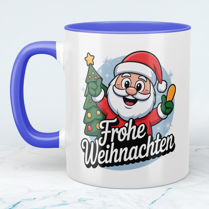 Bedruckte Weihnachtstasse mit Motiv – Frohe Weihnachten, ideale Geschenkidee