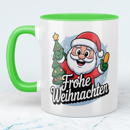 Bedruckte Weihnachtstasse mit Motiv – Frohe Weihnachten, ideale Geschenkidee