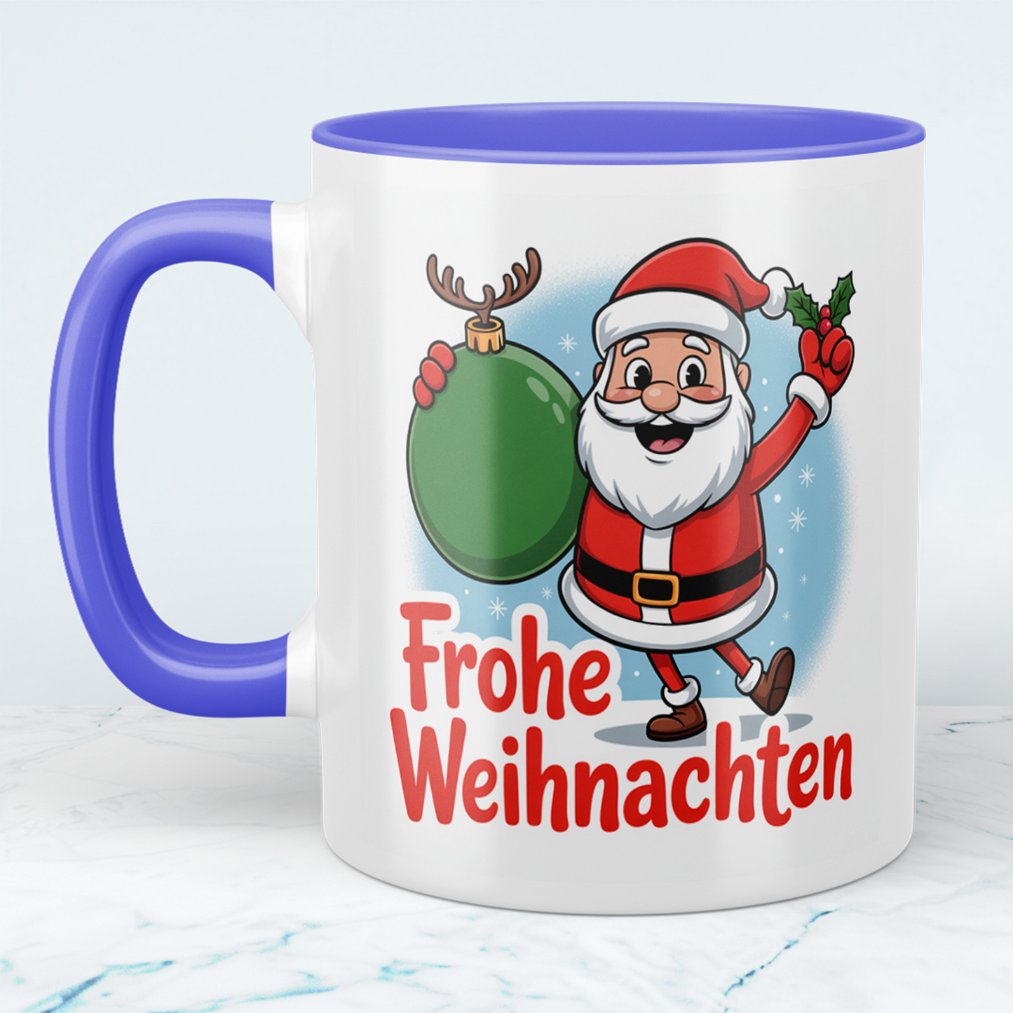 Weihnachtstasse mit Spruch „Frohe Weihnachten“ – Liebevolle Geschenkidee für Freunde und Familie