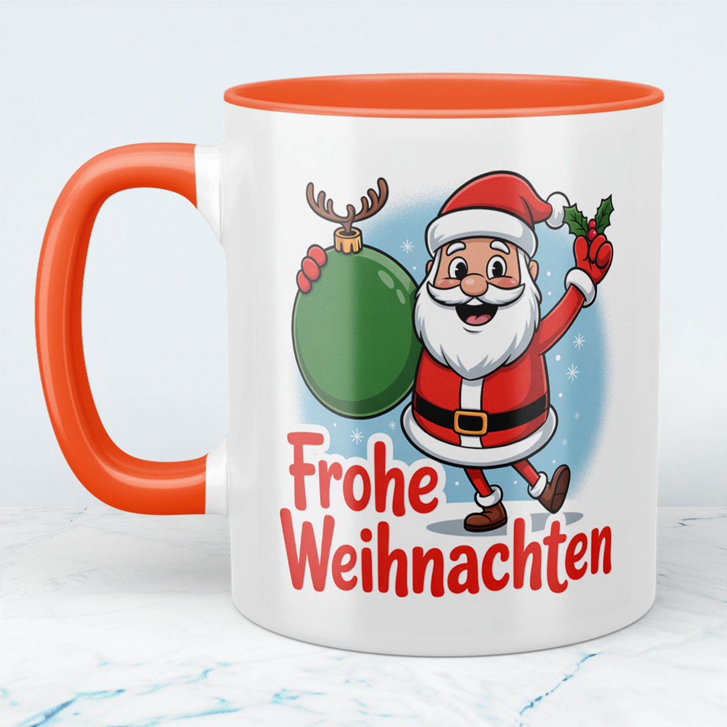 Weihnachtstasse mit Spruch „Frohe Weihnachten“ – Liebevolle Geschenkidee für Freunde und Familie