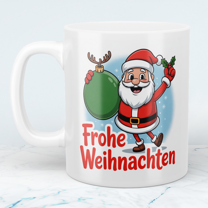 Weihnachtstasse mit Spruch „Frohe Weihnachten“ – Liebevolle Geschenkidee für Freunde und Familie