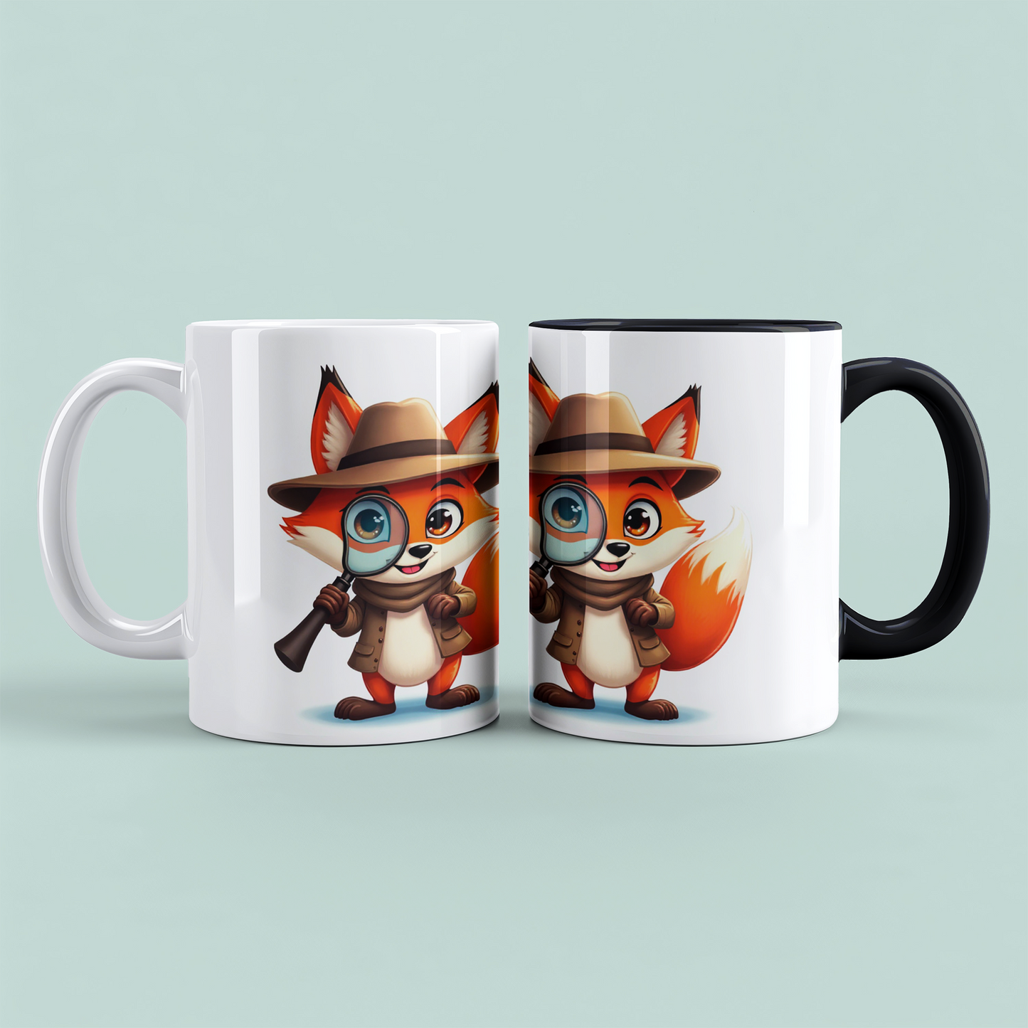 Niedliche Fuchs-Kindertasse – Lustiger Druck für kleine Abenteuerlustige