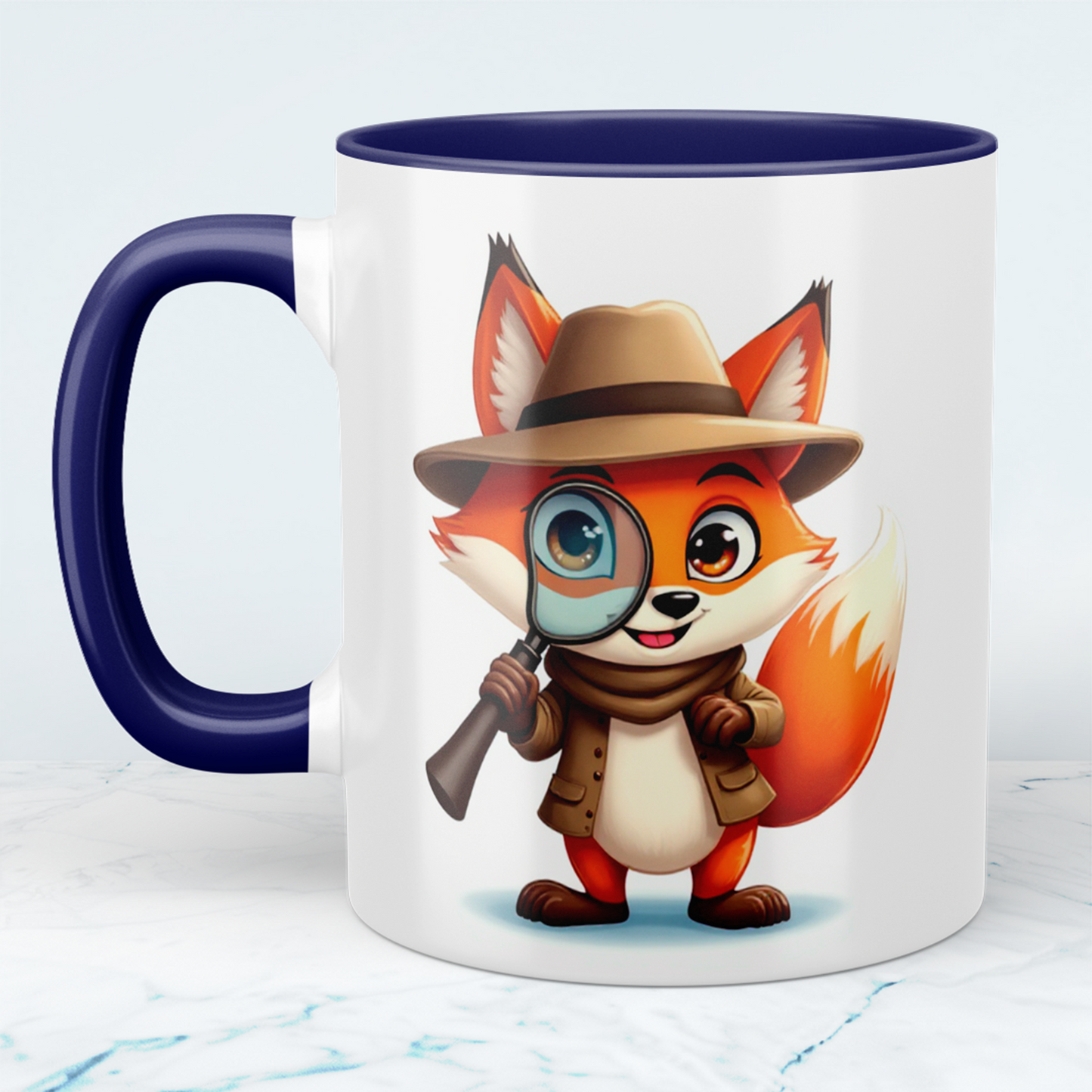Niedliche Fuchs-Kindertasse – Lustiger Druck für kleine Abenteuerlustige