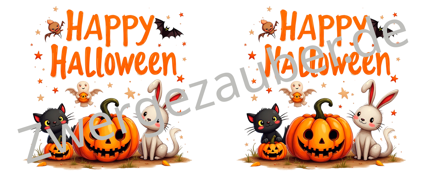 Lustige, bedruckte Tasse für Happy Halloween – Perfektes Geschenk mit fröhlichen Kürbis-Motiven!