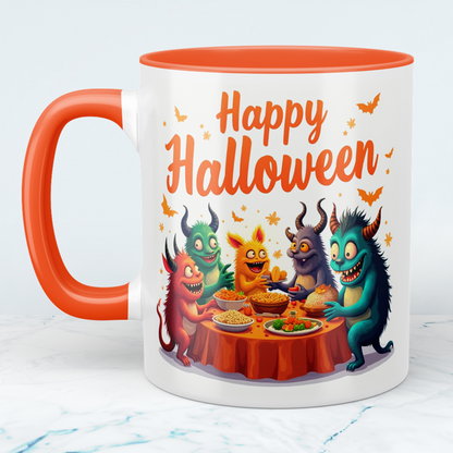 Lustige, bedruckte Happy Halloween Tasse – Perfektes Geschenk für die gruselige Henkersmahlzeit!