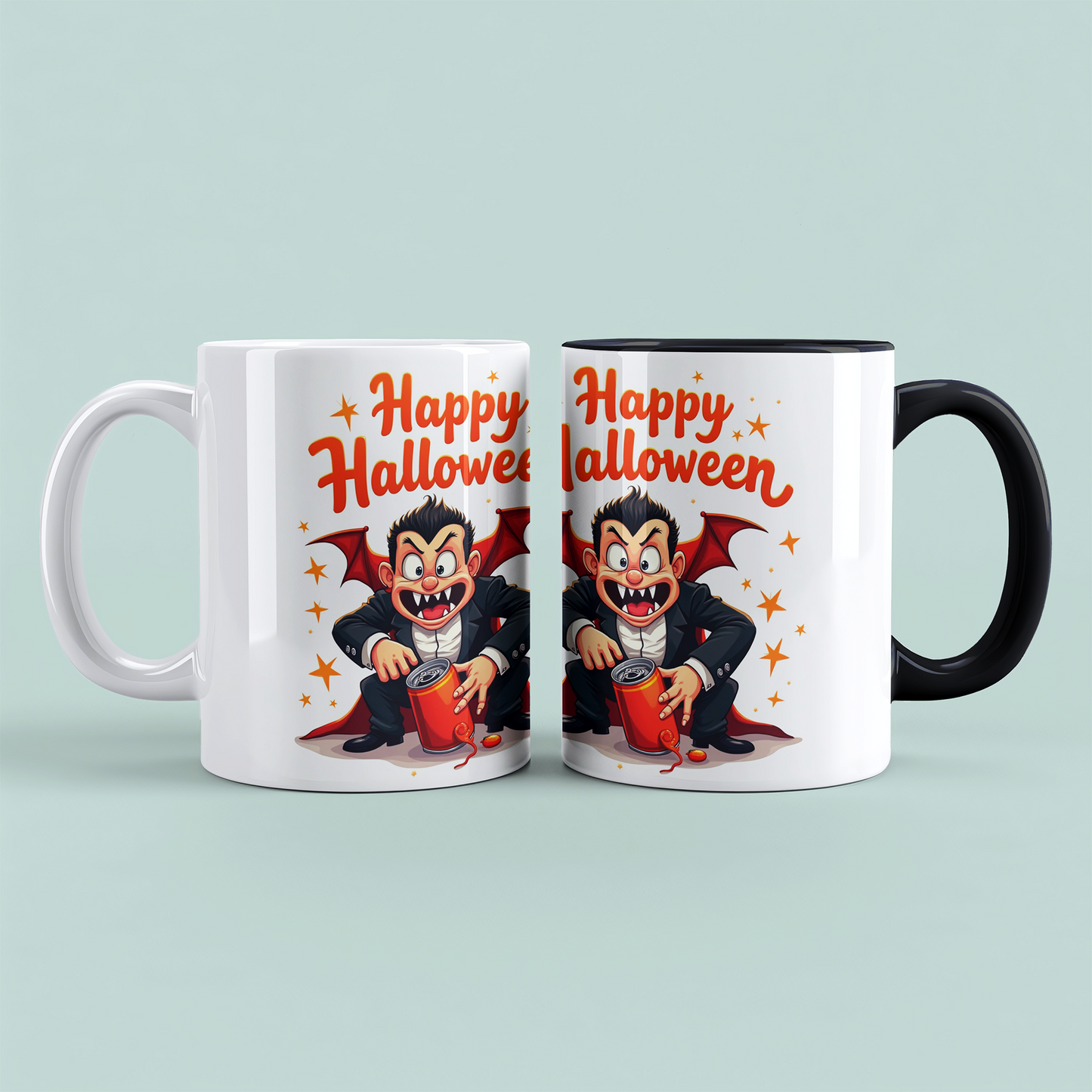Fantasievolle Happy Halloween Tasse mit lustiger Drachenfigur – Das perfekte Geschenk für Halloween-Fans!