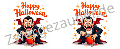 Fantasievolle Happy Halloween Tasse mit lustiger Drachenfigur – Das perfekte Geschenk für Halloween-Fans!