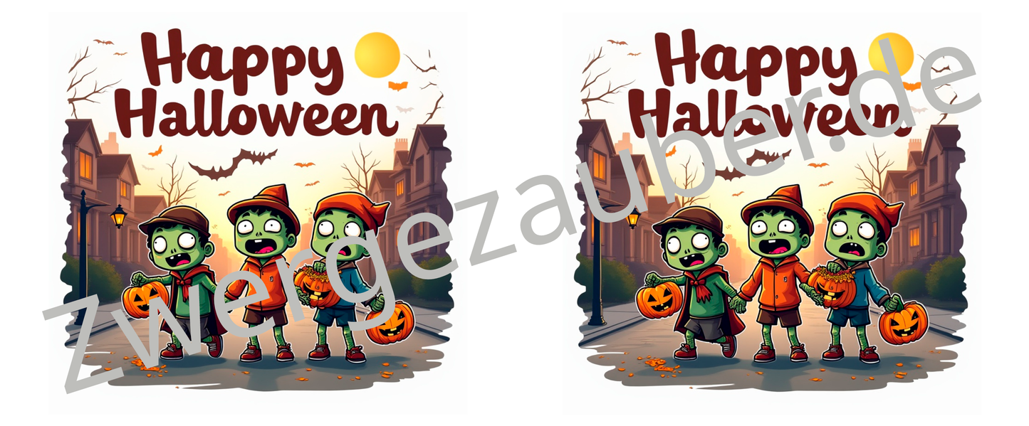Gruselige Figuren Halloween Tasse – Lustiges, bedrucktes Geschenk für Fans des Schauer-Quirk