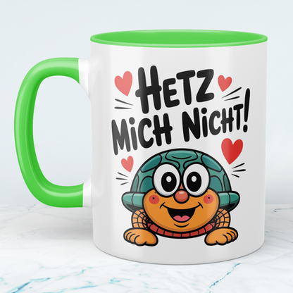 Kaffeebecher „Hetz mich nicht!“ – Humorvolles Geschenk für Kollegen & Arbeitsfreunde