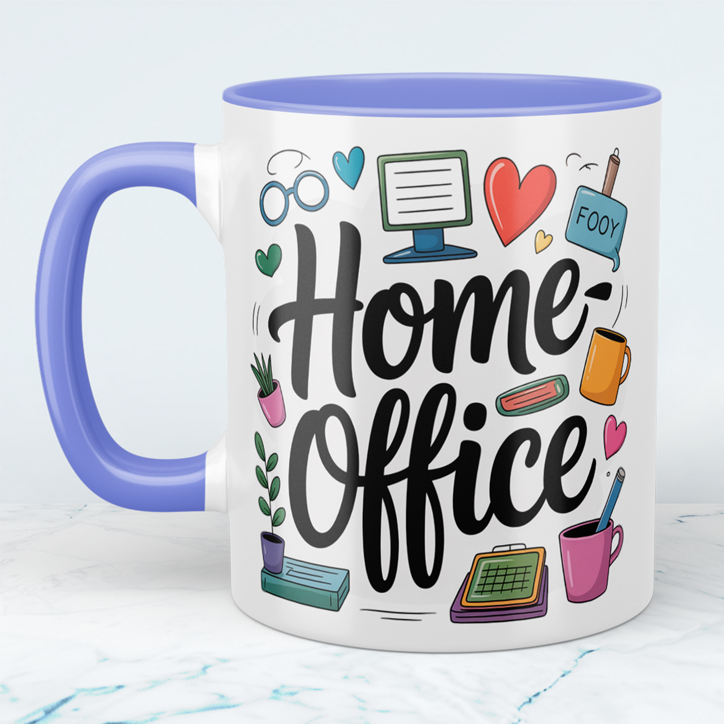 Spritzige Homeoffice-Tasse – Lustiger Begleiter für Kollegen