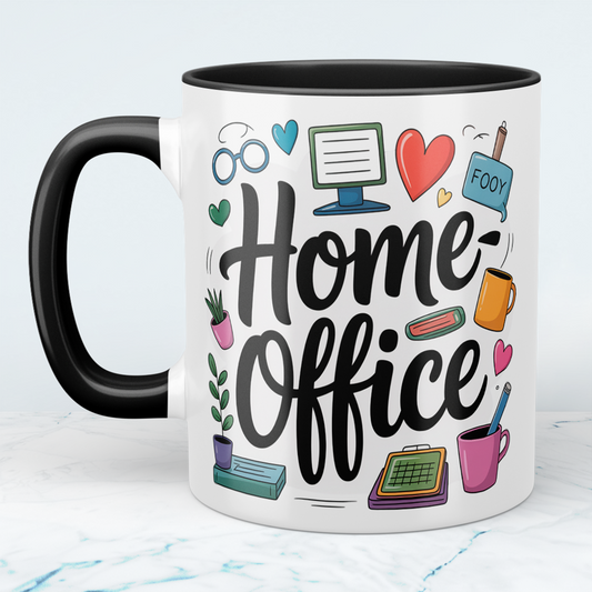 Spritzige Homeoffice-Tasse – Lustiger Begleiter für Kollegen