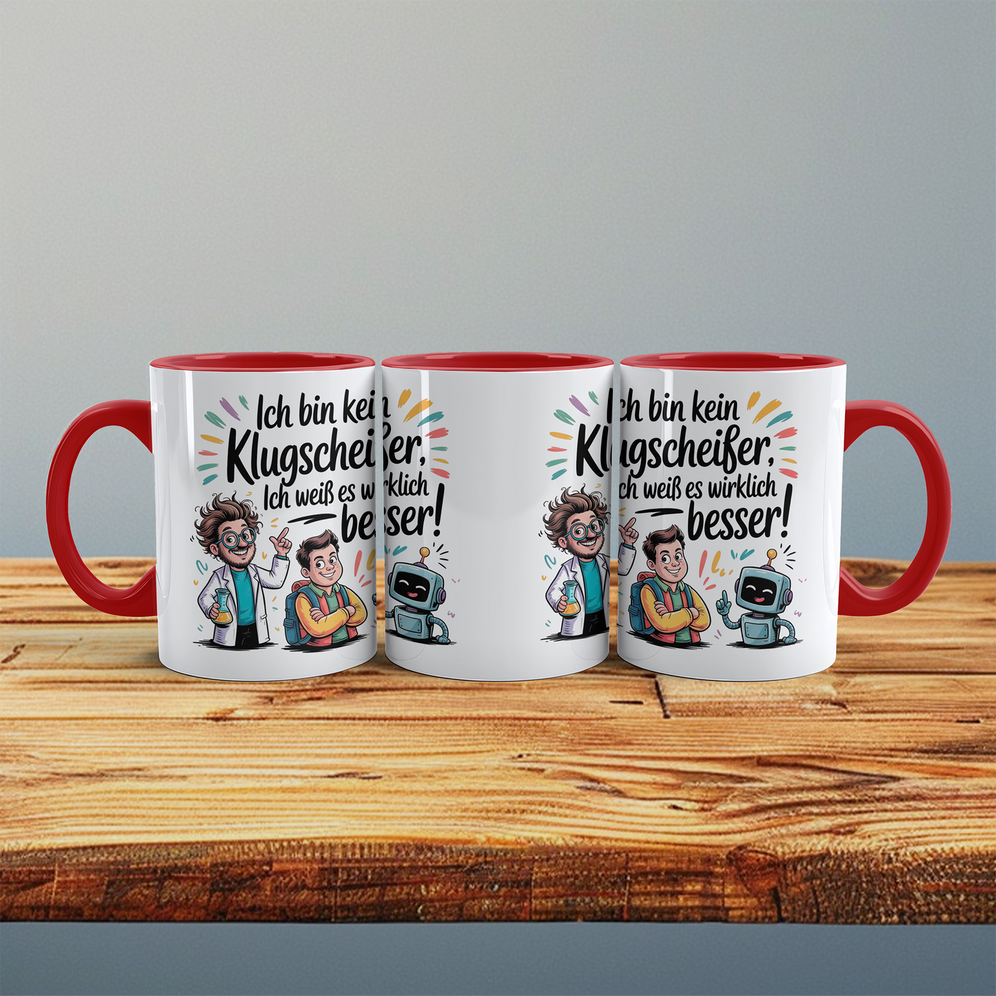 Humorvolle Tasse mit Aufdruck – Ich bin kein Klugscheißer, ich weiß es wirklich besser! – Spaßiger Büroartikel für Kollegen