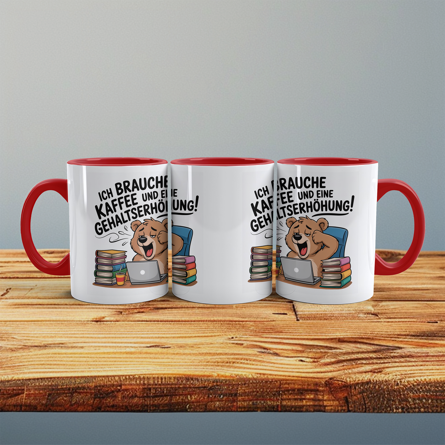 Witzige Tasse für Büro & Job – Ich brauche Kaffee und eine Gehaltserhöhung – Geschenkidee