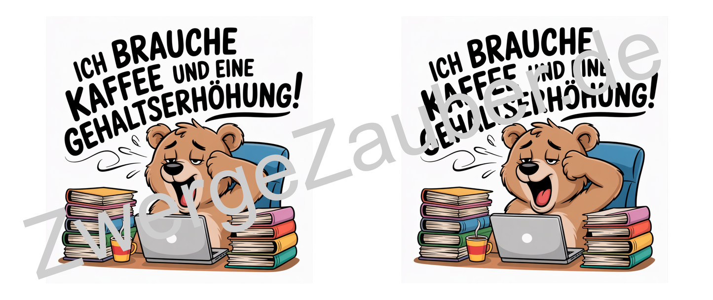 Witzige Tasse für Büro & Job – Ich brauche Kaffee und eine Gehaltserhöhung – Geschenkidee
