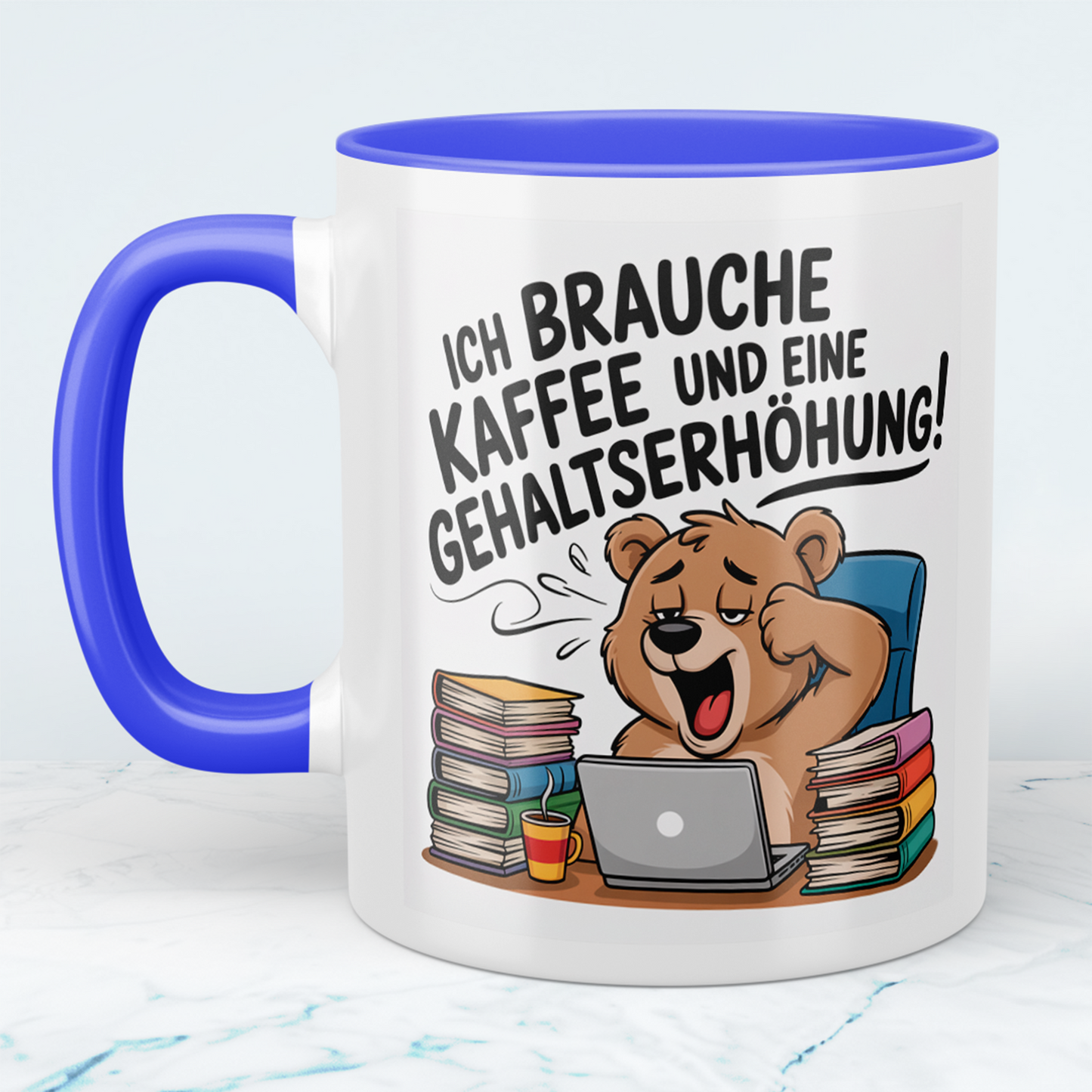 Witzige Tasse für Büro & Job – Ich brauche Kaffee und eine Gehaltserhöhung – Geschenkidee