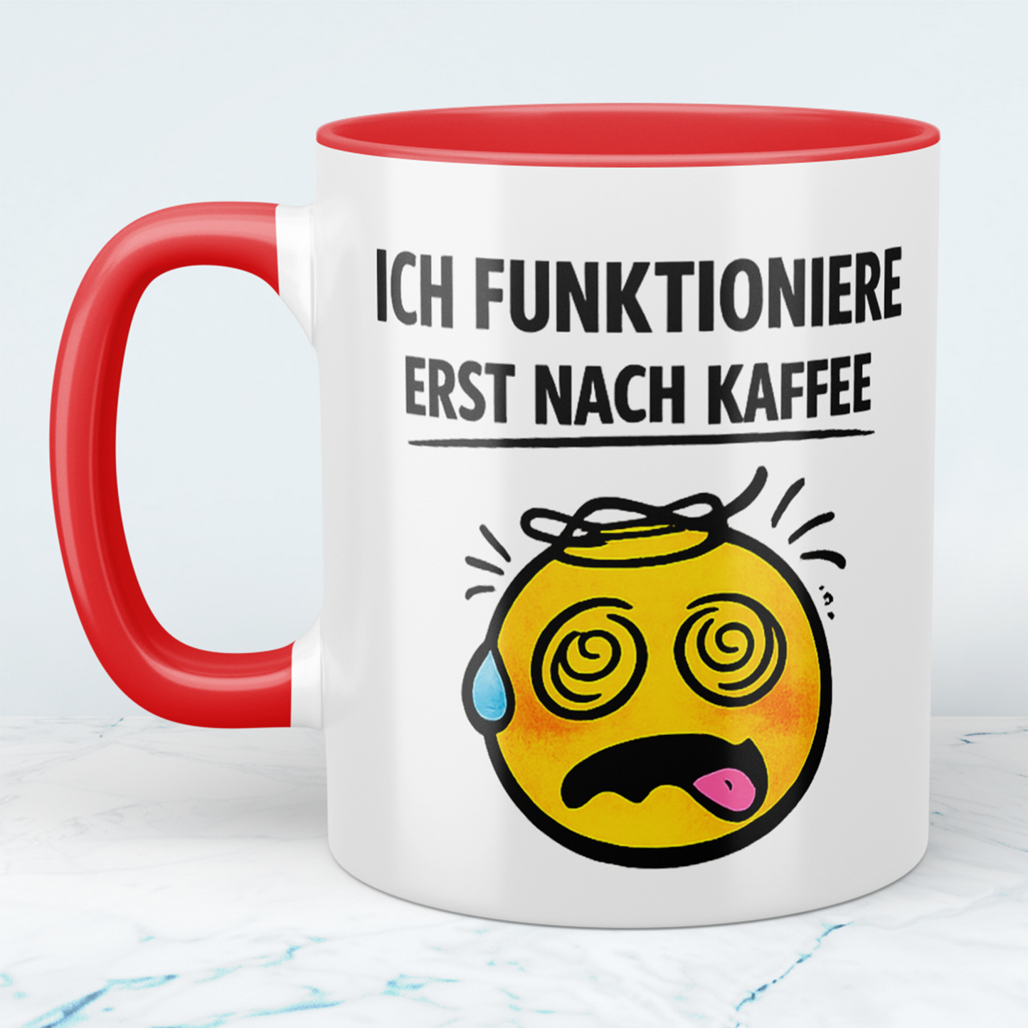 Ich funktioniere erst nach Kaffee – Lustige Tasse mit Spruch | Geschenk für Büro & Morgenmuffel